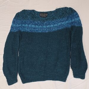 Carole Little Teal Knit Sweater